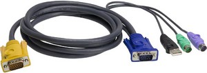 Фото кабель KVM USB+PS/2 ATEN 2L-5302UP