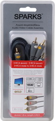 Фото шнура 3xRCA-3xRCA Belsis SG1115 1.8 м