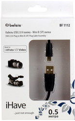 Фото кабеля USB 2.0 A-mini-B 5P Belsis iHave BF1112 0.5 м