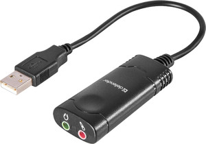 Фото адаптера Audio USB Defender 63002 15.5 см