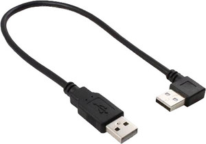 Фото кабеля USB 2.0 A-A Flextron ACU2-AMAM-90-Ni-0.5-01-P1 0.5 м