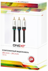 Фото кабеля 3xRCA-3xRCA Video ONEXT 1,5 м