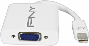 Фото адаптера Mini DisplayPort-VGA PNY A-DM-VG-W01