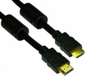 Фото кабеля HDMI-HDMI VCOM VHD6020 с двумя фильтрами Blister 10 м