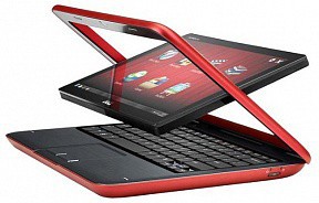 Фото планшетного ноутбука Dell Inspiron Duo 1090 1090-5134 Red