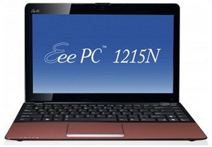 Фото ноутбука Asus Eee PC 1215N D525/2/500/WiFi/BT/5200mAh/W7HP Красный