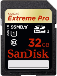 Фото флеш-карты SanDisk SDHC 32GB Class 10 Extreme Pro UHS-I