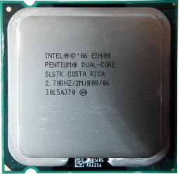 Фото Intel Pentium E5400 Wolfdale (2700MHz, LGA775, L2 2048Kb) OEM