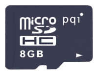 Фото флеш-карты PQI MicroSDHC 8GB Class 2 + SD adapter