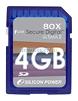 Фото флеш-карты Silicon Power SD 4GB 80x