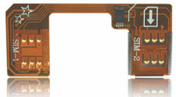 Фото адаптера на 2 SIM Twin Sim без вырезания SIM