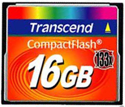 Фото флеш-карты Transcend CF 16GB 133x