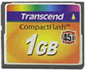 Фото флеш-карты Transcend CF 1GB 45x