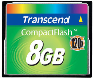 Фото флеш-карты Transcend CF 8GB 120X