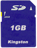 Фото флеш-карты Kingston SD 1GB 50X