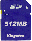 Фото флеш-карты Kingston SD 512MB