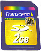 Фото флеш-карты Transcend SD 2GB 150X