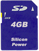 Фото флеш-карты Silicon Power SD 4GB