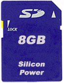 Фото флеш-карты Silicon Power SD 8GB