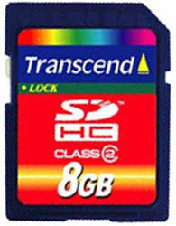 Фото флеш-карты Transcend SD SDHC 8GB Class 2