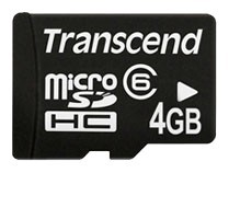 Фото флеш-карты Transcend MicroSDHC 4GB Class 6 TS4GUSDC6