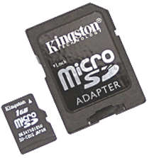 Фото флеш-карты Kingston MicroSD 1GB