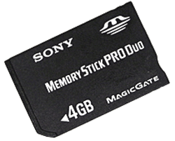 Фото флеш-карты Sony Memory Stick PRO DUO 4GB MSX-M4GST