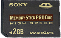 Фото флеш-карты Sony Memory Stick PRO DUO 2GB MS-MT2G/2N