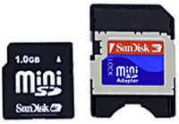 Фото флеш-карты SanDisk MiniSD 1GB 80X