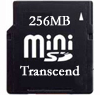 Фото флеш-карты Transcend MiniSD 256MB