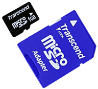 Фото флеш-карты Transcend MicroSD 1GB