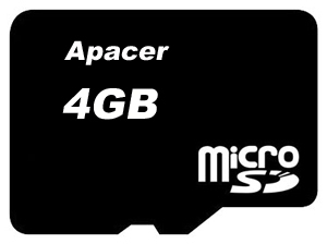 Фото флеш-карты Apacer MicroSD 4GB