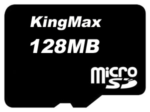 Фото флеш-карты Kingmax MicroSD 128MB