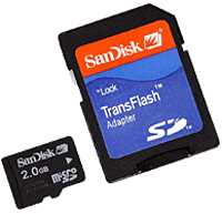 Фото флеш-карты SanDisk MicroSD 2GB