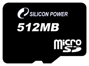 Фото флеш-карты Silicon Power MicroSD 512MB