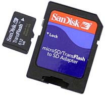 Фото флеш-карты SanDisk MicroSD 512MB