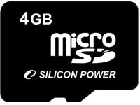 Фото флеш-карты Silicon Power MicroSD 4GB
