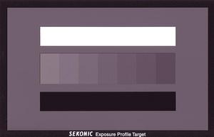 Фото экспозиционная мишень Sekonic Exposure profile target