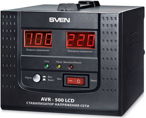 Фото стабилизатор напряжения Sven AVR-500 LCD