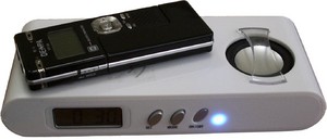 Фото мини-усилитель звука с часами и будильником GT-3362