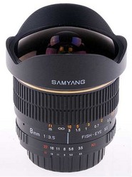 Фото объектива Samyang 8mm F/3.5 Fisheye APS-C Canon EF-S