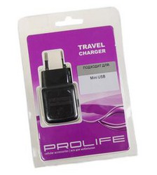 Фото универсальной зарядки Prolife Platinum MiniUSB