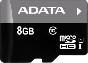 Фото флеш-карты ADATA MicroSDHC 8GB Class 10 Premier UHS-I U1 + USB Reader V3