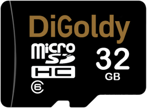 Фото флеш-карты Digoldy MicroSDHC 32GB Class 6 + SD adapter