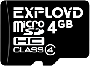 Фото флеш-карты EXPLOYD MicroSDHC 4GB Class 4