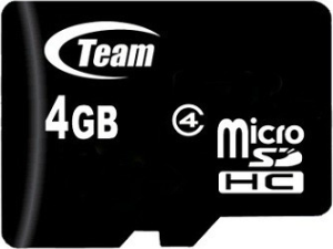 Фото флеш-карты Team Group MicroSDHC 4GB Class 4 + SD adapter