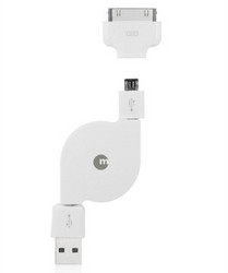 Фото USB шнура для iPad 2 Macally Retractrable рулетка