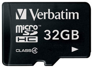 Фото флеш-карты Verbatim MicroSDHC 32GB Class 4