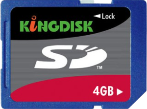 Фото флеш-карты Kingmax SD SDHC 4GB
