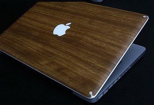 Фото защитной пленки для Apple MacBook для экрана 13 дюймов Unibody SGP Laptop Cover Skin Mahogany Wood